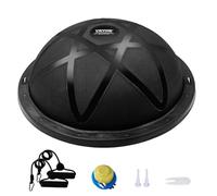 VEVOR Demi-ballon d'exercice, ballon d'équilibre de 58/66 cm, capacité de 680,4 kg, ballon de yoga avec bandes de résistance et pompe à pied, ballon de fitness pour entraînement complet du corps