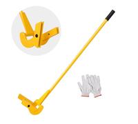 VEVOR Démonte Palette 114,3 cm Arrache Palettes Capacité de Charge 907 kg Acier au Carbone Q235 Outil de Démontage de Palettes en Bois avec Manche 104 cm Paire de Gants pour Démonter Enlever Planches