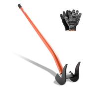 VEVOR Démonte Palette 907,18 kg Outil Démonte Palettes 137 cm Barre Démontage pour Retrait Planches de Terrasse, Planchers, Charpentes, Toitures, Moulures, Cloisons Sèches, avec Poignée Acier Carbone