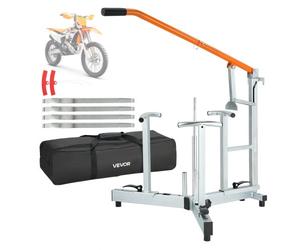 VEVOR Démonte Pneu pour Motos Tout-terrain et Trails, Décolle Pneu Manuel Compatible avec Roues 406-533 mm et Axes 15/17/20/25 mm, pour Changement de Pneumatique de Motocross, avec Housse de Rangement