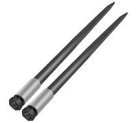 VEVOR Dent de Fourche pour Chargeur Agricole 3 Dents de 125 cm, Pique-Botte Robuste en Acier, Dent de Chargeur Frontal Capacité 1814 kg, Pique pour Bottes de Foin pour Tracteur, Pique à Balles Paille