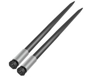 VEVOR Dent de Fourche pour Chargeur Agricole 3 Dents de 125 cm, Pique-Botte Robuste en Acier, Dent de Chargeur Frontal Capacité 1814 kg, Pique pour Bottes de Foin pour Tracteur, Pique à Balles Paille