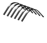 VEVOR Dents de Râteau Paysager Lot de 6 Dents de Râteau Déchaumeur en Acier Traité Thermiquement pour Éliminer Débris, Chaume, Herbes Mortes, à Boulonner, avec Trou de Fixation 11 mm, Épaisseur 8 mm