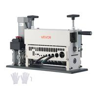 VEVOR Dénudeur Câble Électrique 1,5-40 mm Machine à Dénuder Automatique 370 W avec Manivelle Manuelle, Lames Trempées HRC50, Bouton d'Arrêt d'Urgence, Dénudeuse de Fils Électriques pour Débutants