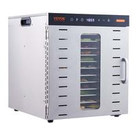 VEVOR Déshydrateur Alimentaire Déshydrateur de Fruits et Légumes 10 Plateaux