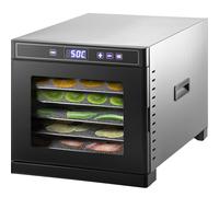 VEVOR Déshydrateur Alimentaire Machine Déshydrater 6 Plateaux Inox Fruits Légume