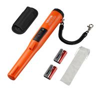 VEVOR Détecteur de Métaux Pinpointer IP68 Entièrement Étanche Pointeur de Métaux Portable Profondeur de Détection 114 mm 3 Modes Sonde de Chasse au Trésor Pro avec Étui, Cordon pour Adultes Enfants