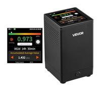 VEVOR Détecteur de Radon Domestique, 0,054-540 pCi/L, Écran LCD Couleur Affichage Temps Réel, Surveillance à Court et Long Terme, Prise en Charge de Plusieurs Périodes Détection, Alimenté par Batterie