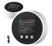 VEVOR Détecteur de Radon Domestique, 0,09-1000 pCi/L, Appareil Mesure Radon Portable à Batterie et Moniteur Qualité Air, Écran Couleur, Surveillance Concentration Long Terme, Rechargeable ou Filaire