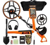 VEVOR Détecteur Métaux Professionnel Étanche Rechargeable Recherche d'Or 30,5 cm