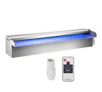 Déversoir De Cascade - Vevor - Piscine Led Coloré En Acier Inoxydable 30 X 11,5 X 8 Cm,Pour Étang,Jardin Extérieur Multicolore