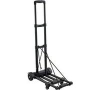 VEVOR Diable pliant 4 roues – Chariot à bagages – 131,5 kg, 2 cordes élastiques, noir