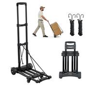 VEVOR Diable Pliant à 4 Roues Chariot à Bagages Pliable Déménagement 131,5 kg