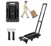 VEVOR Diable Pliant à 6 Roues Chariot à Bagages Pliable Déménagement 226,8 kg