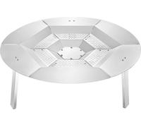 VEVOR Diffuseur de chaleur pour brasero, φ685x254 mm Protection thermique pour feu de camp rond pour brasero à bois, diffuseur de chaleur en acier inoxydable 304, couvercle de brûleur amovible, access