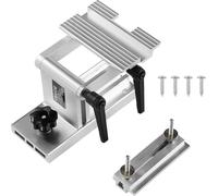 VEVOR Dispositif d'affûtage pour ciseaux à bois, dispositif d'affûtage de support d'outils pour affûteuses doubles de 15/20 cm de diamètre, avec guide d'onglet plat pour lames & burins de 0-6,35 cm de
