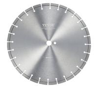 VEVOR Disque à Tronçonner Diamanté 400 mm, Disque Diamant Humide ou Sèche, Lame de Scie à Béton avec Dents Plates de 12 mm, Diamètre du Trou Central Universel 25,4 mm, pour Béton, Carrelage, Brique