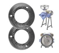 VEVOR Disque de Broyage pour Moulin à Grains Électrique 2 Pièces, Meule pour Moulin à Café en Fonte, Pièce Détachée de Notre Broyeur à Grains GM-001, GM-002 et GM-003 Maïs Épices, Broyage à Sec