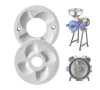 VEVOR Disque de Broyage pour Moulin à Grains Électrique 2 Pièces, Meule pour Moulin à Café en Marbre, Pièce Détachée de Notre Broyeur à Grains Farine GM-002 Maïs Épices Blé, Broyage à Sec et Humide