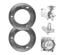 VEVOR Disque de Broyage pour Moulin à Grains Électrique 2PCs, Meule pour Moulin à Café en Fonte, Pièce Détachée Compatible avec Notre Broyeur à Grains HN-2200 et HN-3000 Céréales Épices, Broyage à Sec