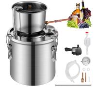 VEVOR Distillateur Alambic Distillateur d'Eau et d'Alcool Inox 11,4 L avec Pompe