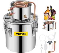 VEVOR Distillateur Alambic Chaudière à Spiritueux 11,4L Distillateur Eau Alcool