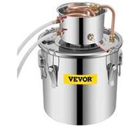 VEVOR Distillateur Alambic 30 L Chaudière à Spiritueux en Inox Alimentaire Distillateur d'Alcool et d’Eau avec Pompe Baril de Condensation Kit de Brassage Vin Whisky Brandy Huile Essentielle Maison