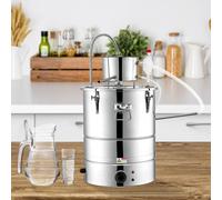 VEVOR Distillateur Alambic Intégré 30 L Chaudière à Spiritueux en Inox Alimentaire Distillateur d'Alcool et d’Eau avec Pompe Baril de Condensation Kit de Brassage Vin Whisky Huile Essentielle Maison