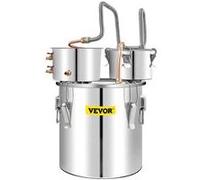 Distillateur 50 L -VEVOR-Acier Inoxydable-Refroidissement Rapide avec Pompe à Eau Fût de Condensateur pour Fermentation d'Eau