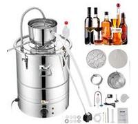 VEVOR Distillateur Alambic Intégré 50 L Chaudière à Spiritueux en Inox Alimentaire Distillateur d'Alcool et d’Eau avec Pompe Baril de Condensation Kit de Brassage Vin Whisky Huile Essentielle Maison