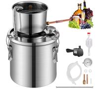 VEVOR Distillateur Alambic Distillateur d'Eau et d'Alcool Inox 11,4 L avec Pompe