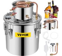 VEVOR Distillateur d'Eau Distillateur d'Alcool 38 L Inox Condenseur Thermomètre