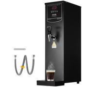 VEVOR Distributeur d'Eau Chaude Électrique Commercial 20 L, Fontaine à Eau Chaude 3000 W 50 L/h, avec Tube Chauffant en Acier Inoxydable, Chauffage Rapide Étape par Étape, pour Café, Thé, Bureau