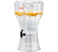 VEVOR Distributeur de boissons (13 L) pour les fêtes, distributeur de jus de fruits en plastique avec robinet anti-gouttes Distributeur d'eau pour les restaurants hôtels fêtes, limonade thé glacé bois