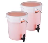 VEVOR Distributeur de boissons 2 pièces 19 L – robinet et couvercle, plastique