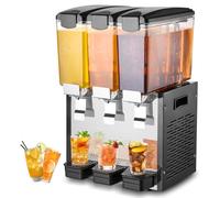 VEVOR Distributeur de Boissons Glacées Commercial 10 L x 3 Réservoirs pour Bar