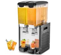 VEVOR Distributeur de Boissons Glacées Commercial 10 L x 2 Réservoirs pour Bar