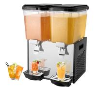 VEVOR Distributeur de Boissons Glacées Commercial 18 L x 2 Réservoirs pour Bar