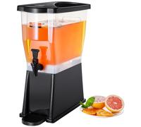 VEVOR Distributeur de Boissons Grande Capacité de 11 L, Fontaine à Eau avec Robinet Couvercle et Support, en Plastique, Distribution de Jus Limonade Thé Glacé, pour Restaurants, Hôtels, Cafés, Soirées