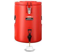 VEVOR Distributeur de Boissons Isotherme 17,2L Distributeur d’Eau Chaude et Froide Non Électrique Inox Alimentaire Conservation 10H Conteneur Isotherme avec Robinet Portable pour Camping Restauration