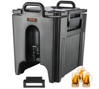 VEVOR Distributeur de Boissons Isotherme 37,6 L Distributeur d’Eau Chaude et Froide Non Électrique Conservation 10 Heures Conteneur Isotherme avec Robinet Portable LL9450UP pour Camping Restauration