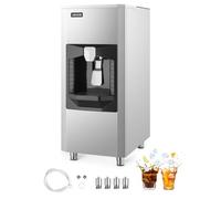 VEVOR Distributeur de Glaçons 9 kg/min, Bac de Stockage de Glace avec Capacité de Stockage de 80 kg, Distribution Automatique avec Broyeur, Pieds Réglables en Hauteur, pour Machine à Glaçons Bureau