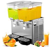 VEVOR Distributeur de jus commercial 24L, Distributeur de boissons froides YSJ12X2, pour les entreprises de restauration prospères/y compris les chaînes de restaurants/les dépanneurs/les hôtels