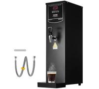 VEVOR Distributeur d'Eau Chaude Électrique Commercial 20 L, Fontaine à Eau Chaude 3000 W 50 L/h, avec Tube Chauffant en Acier Inoxydable, Chauffage Rapide Étape par Étape, pour Café, Thé, Bureau