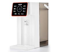 VEVOR Distributeur d'Eau Chaude Instantanée de Comptoir, Fontaine à Eau Chaude avec Réservoir Amovible de 3 L, 6 Températures Réglables et 8 Volumes, Chauffage Rapide avec Écran Tactile, pour Maison