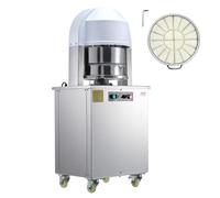 VEVOR Diviseuse de pâte électrique, 20 pièces, coupe-pâte à pression verticale de 60 à 260 g avec moteur en cuivre pur et plateau en acier inoxydable 304, machine à pain pour boulangerie, restaurant