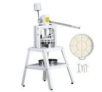 VEVOR Diviseuse de pâte manuelle, 10 pièces, coupe-pâte à pression verticale de 120 g à 560 g avec plateau et lame en acier inoxydable 304, machine à pain pour boulangerie, restaurant, commercial