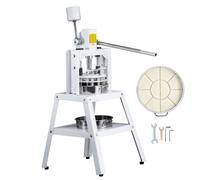 VEVOR Diviseuse de pâte manuelle, 10 pièces, coupe-pâte à pression verticale de 120 g à 560 g avec plateau et lame en acier inoxydable 304, machine à pain pour boulangerie, restaurant, commercial
