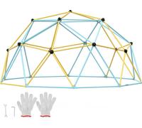 VEVOR Dôme à grimper, centre de jeu géométrique en forme de dôme à grimper de 3,05 m de haut pour enfants de 3 à 10 ans, structure à grimper capacité de charge 340 kg, avec prise d'escalade, jeu jardi