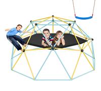 VEVOR Dôme d'escalade géométrique pour enfants – Cage 305 cm – 340 kg – Hamac et balançoire